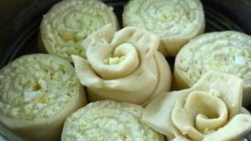 булочки с творогом в сметанной заливке