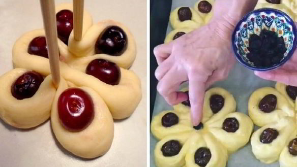 Рецепт Булочки Улитки с ветчиной