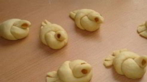 булочки в форме птичек