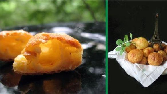 Рецепт Гужеры — крошечные булочки из заварного теста с сыром