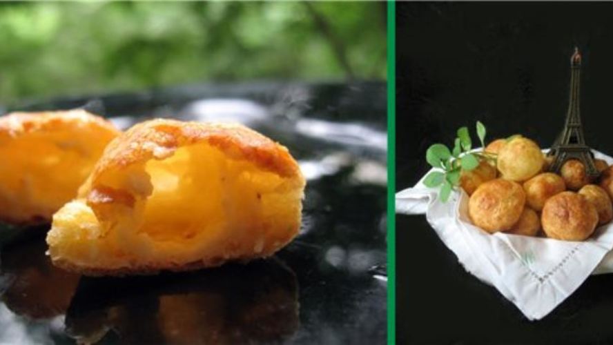 Рецепт гужеры — крошечные булочки из заварного теста с сыром