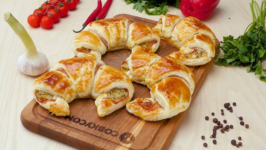 Рецепт круассаны с беконом