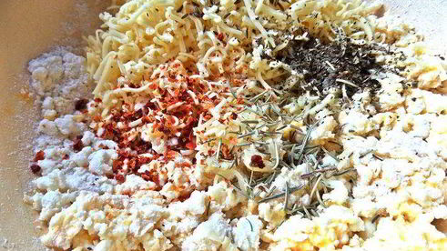 ленивые пиццы-булочки на творожном тесте