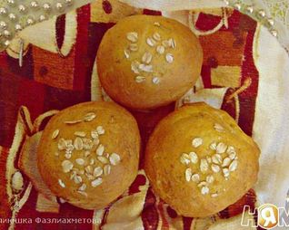 Морковные булочки с отрубями
