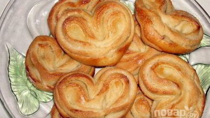 Рецепт плюшки с сахаром