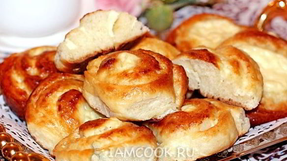 Рецепт Плюшки с творогом