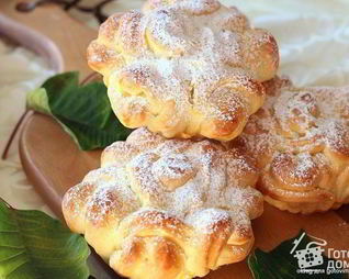 Сдобные булочки Русские кружева