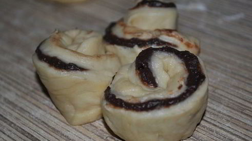 шоколадные булочки розочки