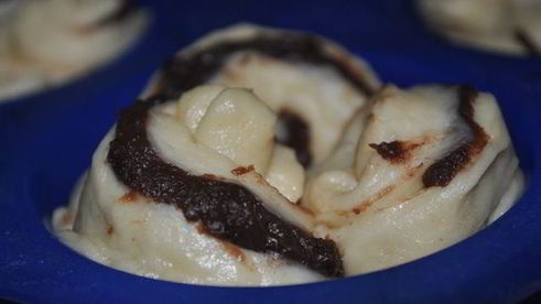 шоколадные булочки розочки