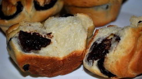 шоколадные булочки розочки