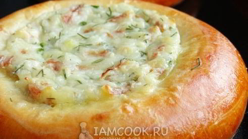 ватрушки с копченым сыром и укропом