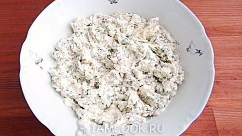 ватрушки с копченым сыром и укропом