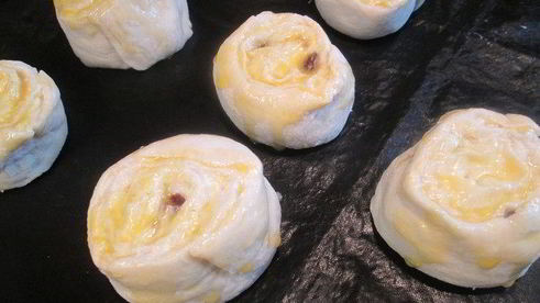 ватрушки с творогом в сметанной заливке