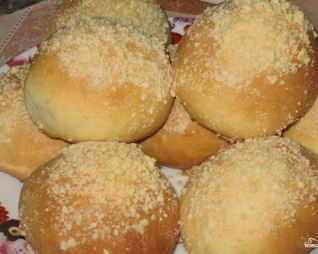 Воздушные булочки с сахаром