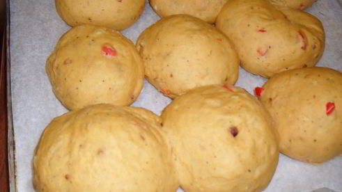 закусочные булочки с жареным луком