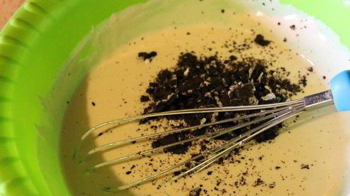 чизкейк из ряженки с печеньем