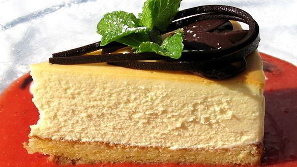 Рецепт Чизкейк с белым шоколадом на печенье