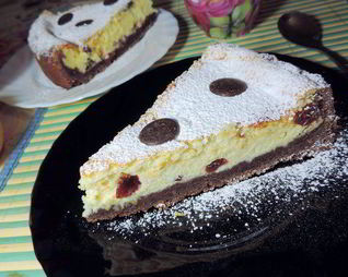 Чизкейк с пьяной клюквой