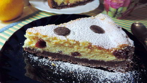 чизкейк с пьяной клюквой