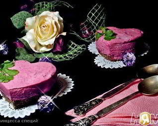 Чизкейк свекольный с сельдью