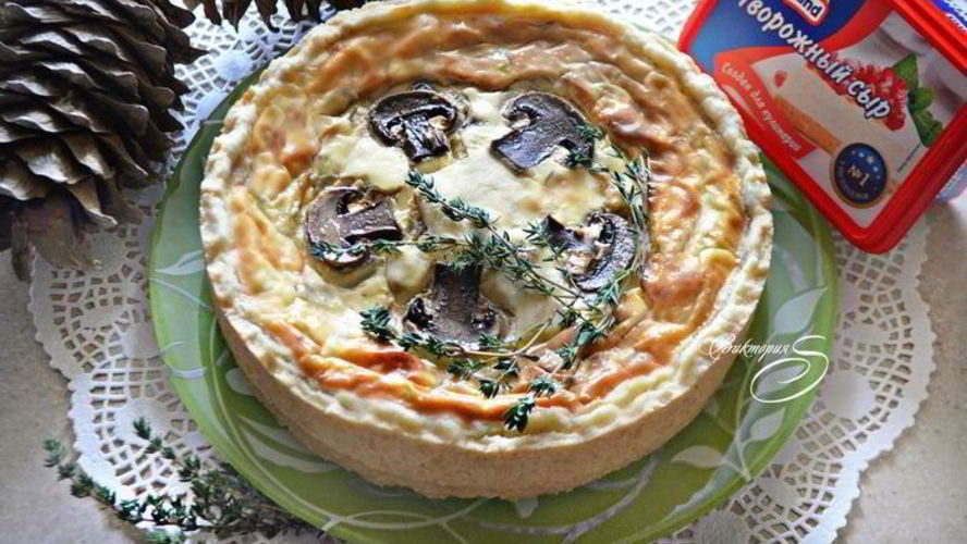 Рецепт грибной закусочный чизкейк