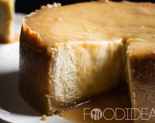 Карамельный чизкейк без выпечки