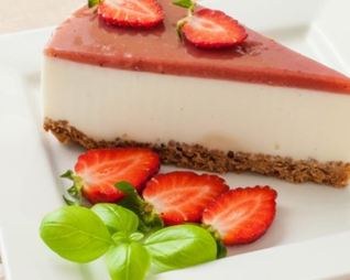 Клубничный чизкейк с белым шоколадом