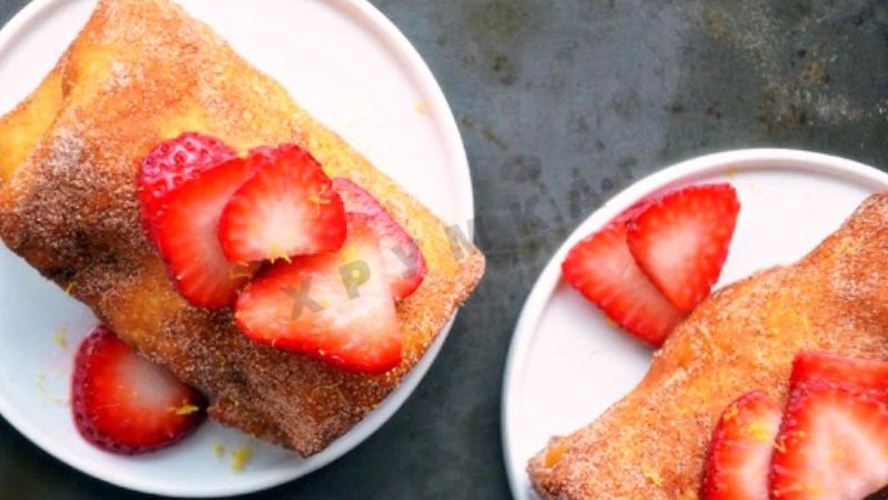 Рецепт клубничный чизкейк в лаваше с творогом