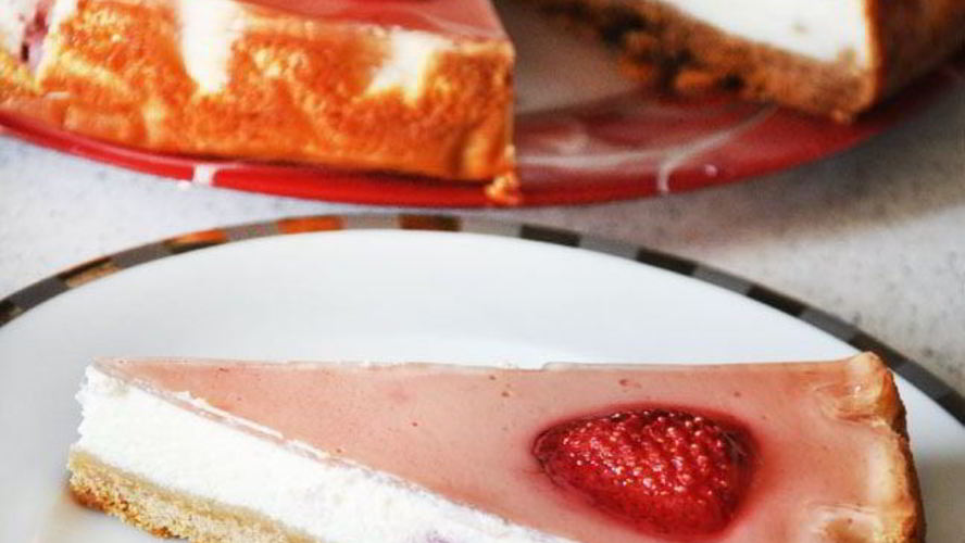 Рецепт клубничный чизкейк