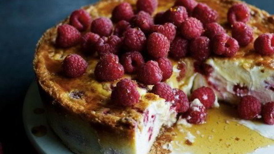 Рецепт малиновый чизкейк без выпечки