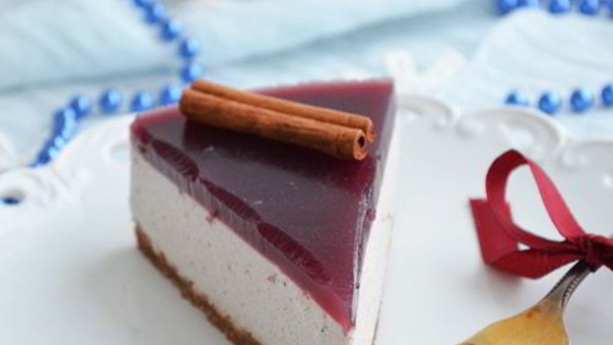 Рецепт праздничный чизкейк с глинтвейном
