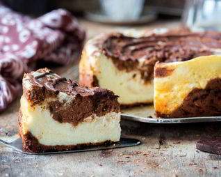 Шоколадно-сливочный чизкейк