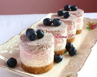 Тройные ягодные чизкейки