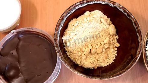 творожный чизкейк без выпечки с маршмеллоу и нутеллой