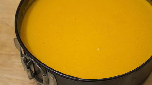 тыквенно-карамельный чизкейк