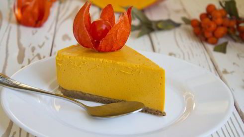 тыквенно-карамельный чизкейк