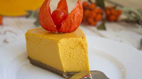 тыквенно-карамельный чизкейк