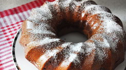 апельсиновый кекс с тремя видами теста