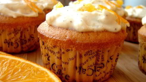 апельсиновые кексики