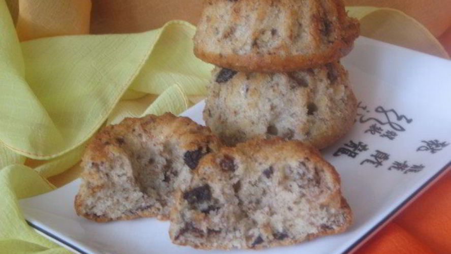 Рецепт банановый кекс с орехами, шоколадом и корицей