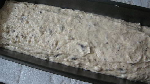 банановый кекс с орехами, шоколадом и корицей