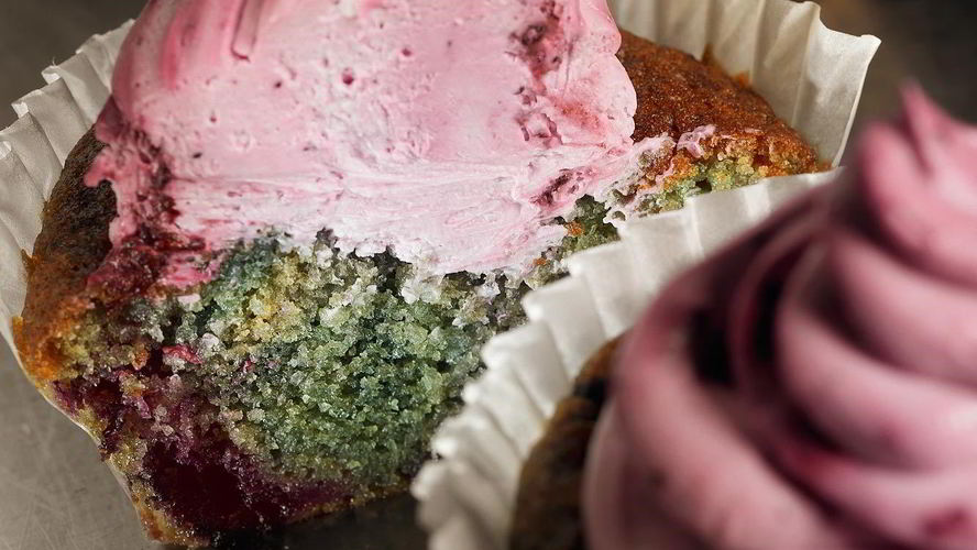 Рецепт черничные капкейки