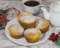 Кексы с изюмом