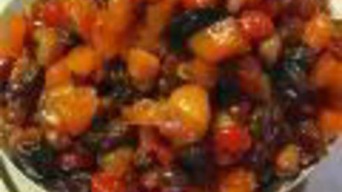 фруктовый кекс к рождеству