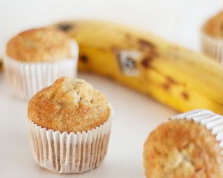 Капкейки с бананом