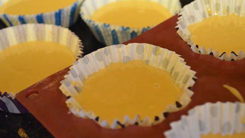 карамельные кексы со штрейзелем