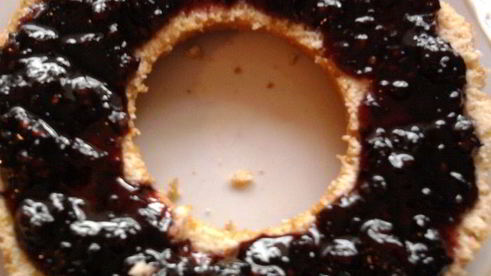 кекс с малиной