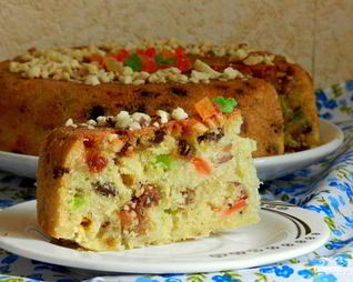 Кекс с орехами в мультиварке