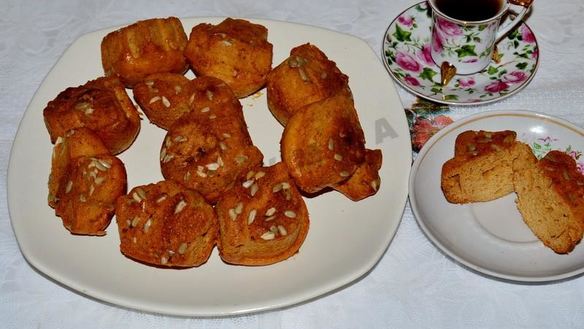 Рецепт Кексы медовые на кефире