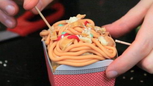 кексы с бананом и киви